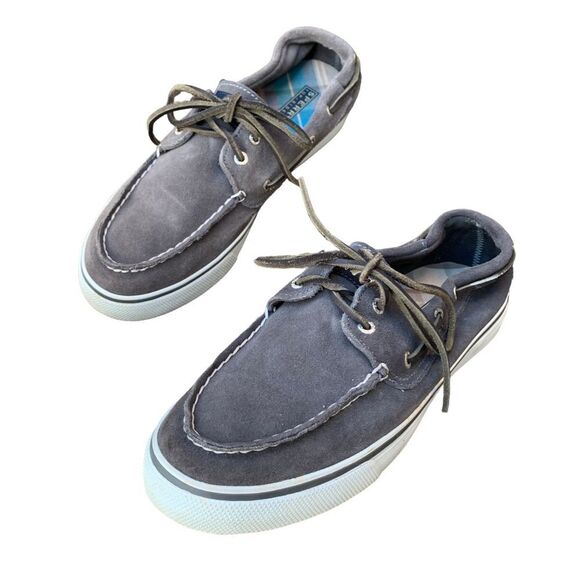 Sperry Topsider Bahama II Canvas Grey Sneakers Shoes Women’s size 9.5 - Picture 2 of 12